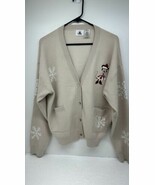 Women&#39;s Disney Minnie Mouse Holiday Cardigan Sweater Leg - $57.65 CAD