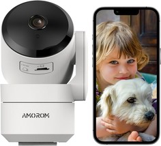 Indoor Camera for Home Security 360 1080p Pet Cameras with Pan Tilt Nigh... - £34.10 GBP