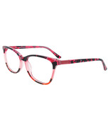 EASYCLIP EC563 Eyeglasses 030 Rd &amp; Bk Mb &amp; Lt Pk &amp; Demi Rd 56mm - $207.87