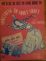You&#39;d Be So Nice To Come Home To 1942 Sheet Music from Something To Shout About - £7.60 GBP