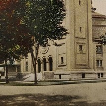 c1910 Methodist Episcopal Church Lancaster Ohio Vintage Postcard Street ... - $17.33