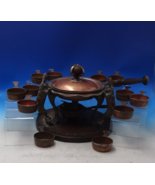 Joseph Heinrichs Mixed Metals and Wood Chafing Set 13pc Dish Ramekins  (... - €7.136,16 EUR