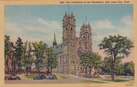 Cathedral of the Madeleine Salt Lake City Utah UT Postcard D52 - £2.35 GBP