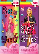 Nickelodeon JoJo Siwa - 50 Piece Tower Jigsaw Puzzle - (Set of 2) - £11.84 GBP