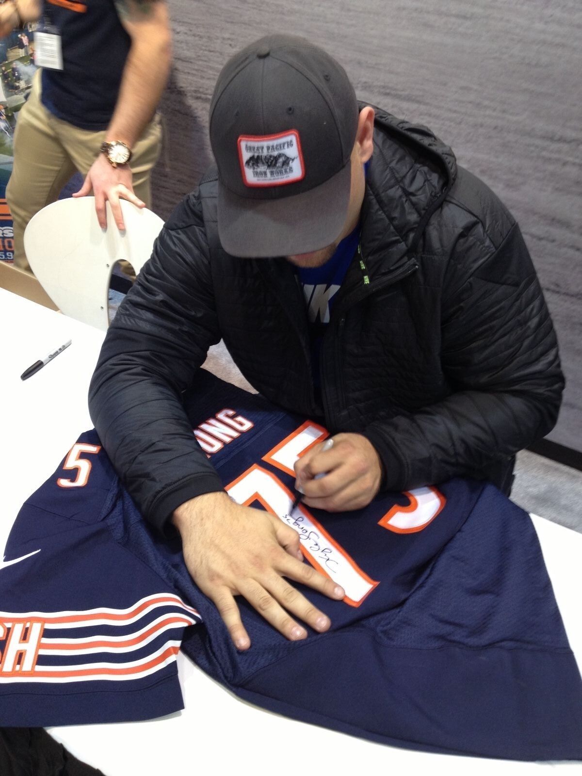 Primary image for Chicago Bears KYLE LONG SIGNED AUTO JERSEY COA JSA PHOTO PROOF BEAR DOWN