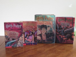 Harry Potter Mixed Book Lot 1 2 3 4 Sorcerer Stone Chamber Goblet &amp; Azkaban - £9.56 GBP