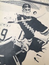 1993 Penguins Goalie Ken Wregget Ducks Anatoli Semenov AP Press Paper Ph... - $9.49