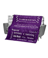 Godmother Blanket Soft Flannel Throw Purple with White Sherpa 60&quot; x 50&quot; NEW - $466.46 MXN