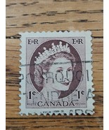 Canada Stamp Queen Elizabeth II 1c Used 337 - $1.35 CAD