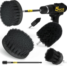 Holikme 5Pack Drill Brush Power Scrubber Cleaning Brush Extended Long At... - £10.99 GBP