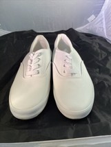 Women&#39;s 8 Cherokee White Split Leather Sneakers Anna 096030202 #17730 - £13.98 GBP