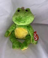 2005 TY Beanie Baby - CHARM the Prince Charming Green Frog With Crown MWMTs - £7.07 GBP
