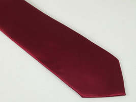 Men's Satin Silky Tie Hankie Set J.Valintin Private Collection R70 Burgundy image 3