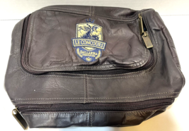 Vintage Le Concours Gaillardia Unlimited Brown Leather Travel Kit Bag 10... - $21.65