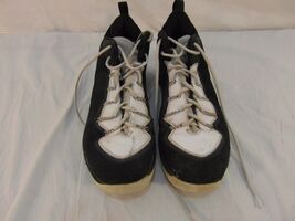 ADULT MEN'S sz12 NIKE AIR JORDAN AIR PLATE BLACK WHITE BASKETBALL SHOES ... - $23.48