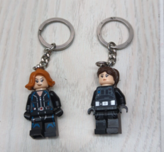 Lego Minifigure keychains Black Widow Short Hair Jyn Erso Star Wars lot 2 - £7.77 GBP