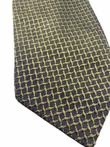 Thai Land 100% Silk Tie Textured Bronze Gold Woven Pattern Mens Necktie - $24.16