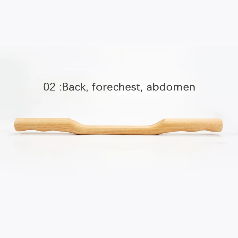 Uasha scraping stick natural wood massager for body neck fat burner meridian brush slim thumb200