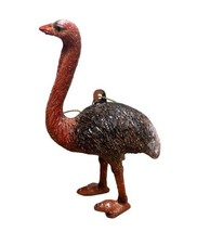 Kurt Adler Ostrich Ornament Hanging Wild Animal 4.75 inch Christmas Realistic - £7.62 GBP