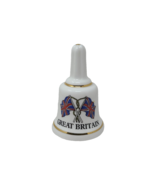 VTG Great Britain Souvenir Bone China Bell Crest 2&quot; Collectible - £11.82 GBP