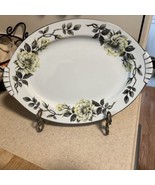 Narumi China Serving Platter Yellow Rose Flower Vintage JAPAN 13” - $288.12 MXN