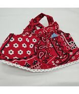 Muffy VanderBear Red Flower Apron Clothing Accessory - $163.26 MXN