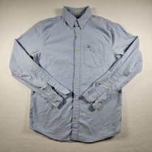 Hollister Shirt Adult Small Blue Button Up Pocket Long Sleeve Stretch Mens - £11.95 GBP