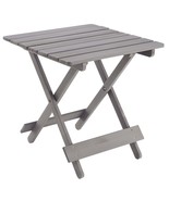Grey Solid Wood Folding Patio Table - $1,066.02 MXN