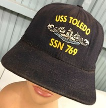 USS Toledo Naval Ship SSN 769 Beat Up Strapback Baseball Cap Hat - £13.12 GBP