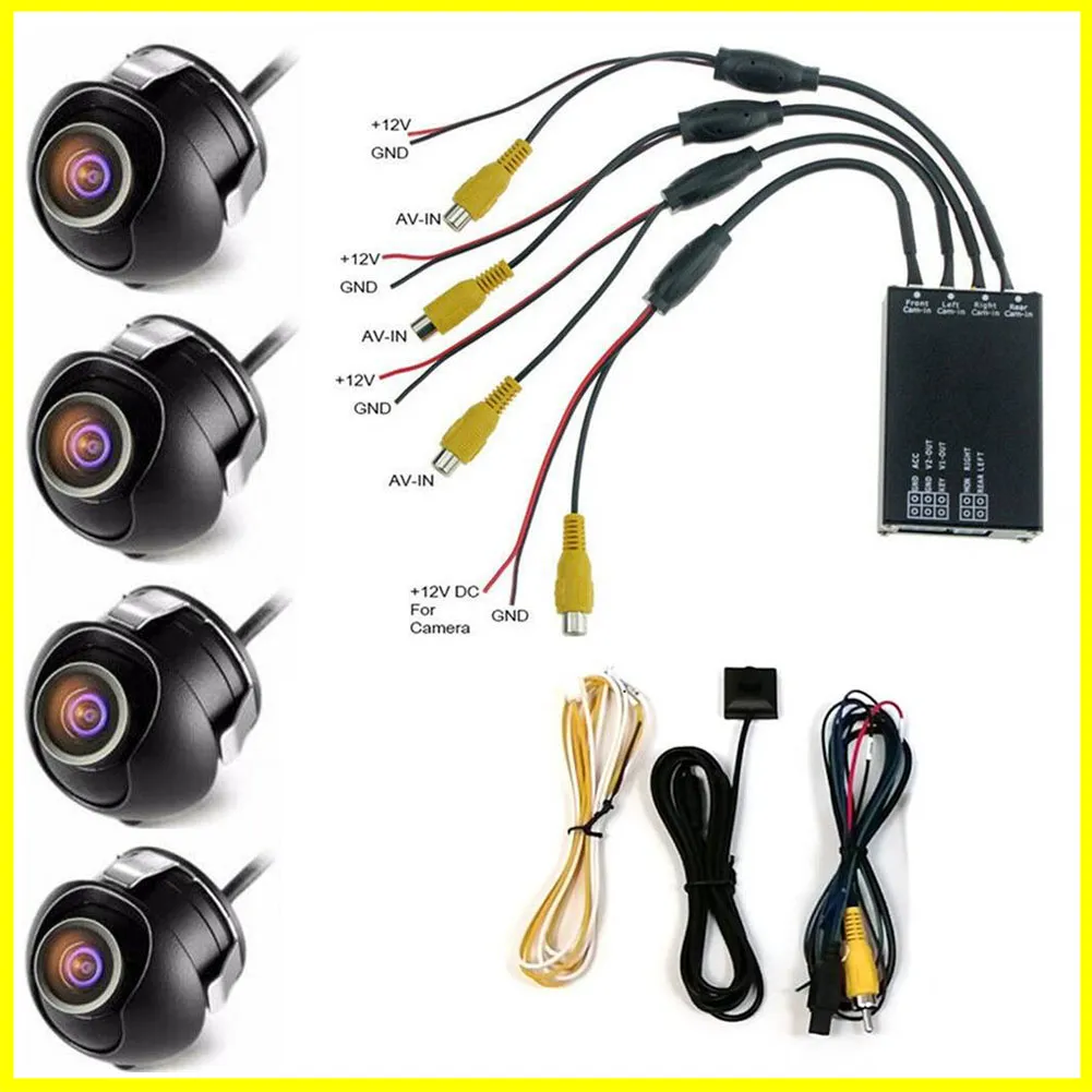 360° Panoramic Camera HD Rear /Front /Left /Right Car Camera With 4 Way Control - £29.13 GBP+