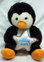 RUSS Shining Stars CUTE SOFT PENGUIN W/ MUSIC &amp; LIGHT 8&quot; Plush STUFFED A... - £15.69 GBP