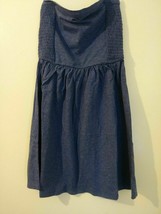 Derek Heart Juniors Cotton Blend tube Smocked Bandeau Strapless Dress M 016 - $8.50