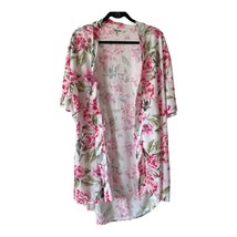 Show Me Your Mumu Cardigan Robe Kimono Rose Floral Pink Garden Bloom OS - £13.46 GBP