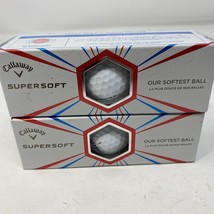 Callaway Supersoft Pack Of 3 White Golf Balls  Lot Of 2 - Total Of 6 Gol... - $15.72