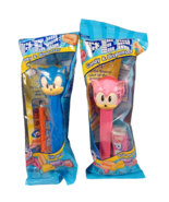 Set of 2 Pez Dispensers Sonic the Hedgehog, Pink AMY ROSE Sealed Unopene... - $370.05 MXN