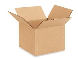 Brown Corrugated Box 4 x 4 x 3&quot; in 25 pack (ul) j21 - £102.86 GBP