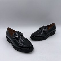 Franco Sarto Women&#39;s Cason Loafer Black Faux Patent Leather Size 8 M - £19.56 GBP