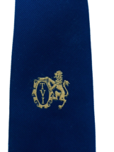 Maddocks And Dicks Men’s Navy Blue TVI Logo Necktie Tie - £5.89 GBP