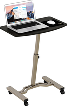 Height Adjustable Mobile Laptop Stand Desk Rolling Cart From 28&#39;&#39; to 33&#39;&#39; NEW - £56.96 GBP