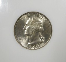 1940 NGC MS66 Washington Quarter Certified Coin AK33 - £77.67 GBP