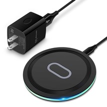 Wireless Charger Samsung Fast Charging Pad For Samsung Galaxy S23 Ultra/S22/S21/ - £26.63 GBP