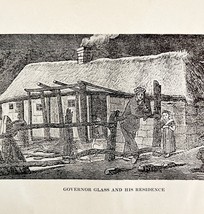 Governor Glass And His Residence Woodcut Art Print 1920s Lost Ships DWS8 - €17,28 EUR