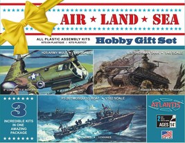 Atlantis Air Land Sea Hobby Gift Set - 3 Plastic Model Kits Factory Sealed USA - £28.16 GBP