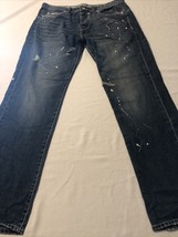 Calvin Klein Men&#39;s Jeans Contractor Straight Leg Destroyed Painted Size ... - $28.71