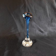 Blue Glass Bud Vase # 22991 - £27.50 GBP