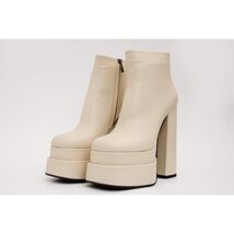 The Latino Cream Leather High Heel Women Boot Final Sale! image 2