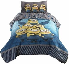 Minions Despicable ME3 Follow Mel Reversible Full Comforter Size 65&quot; x 90&quot; - £56.82 GBP