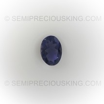 Natural Iolite Oval Facet Cut 7X5mm Zaffre Blue Color VVS Clarity Loose Gemstone - £15.41 GBP