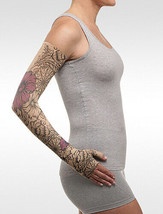 FLORAL PURPLE HENNA Dreamsleeve Compression Sleeve by JUZO, Gauntlet Option - $106.99+