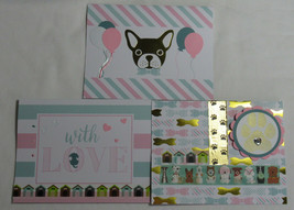 Pet Dog With Love Birthday Handmade Card 1 each style Lot Set of 3 w/ envelope - £8.48 GBP